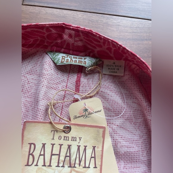 Tommy Bahama 100% Silk Floral Pants Size 4 - Picture 3 of 4